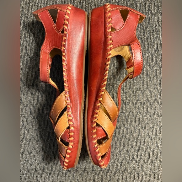 NWOB Pikolinos P. VALLARTA Women's Leather Sandals Shoes in Sandia Size 9.5 NEW - Picture 7 of 14